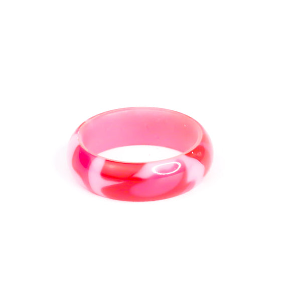 Pink Kirinite Lume Ring  - size 7.5
