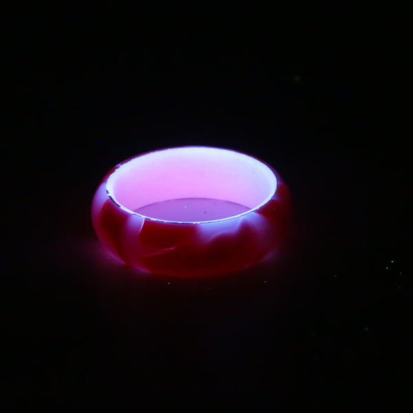 Pink Kirinite Lume Ring  - size 7.5