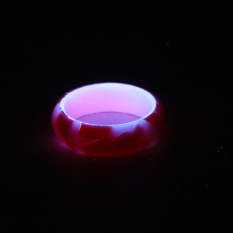 Pink Kirinite Lume Ring  - size 7.5