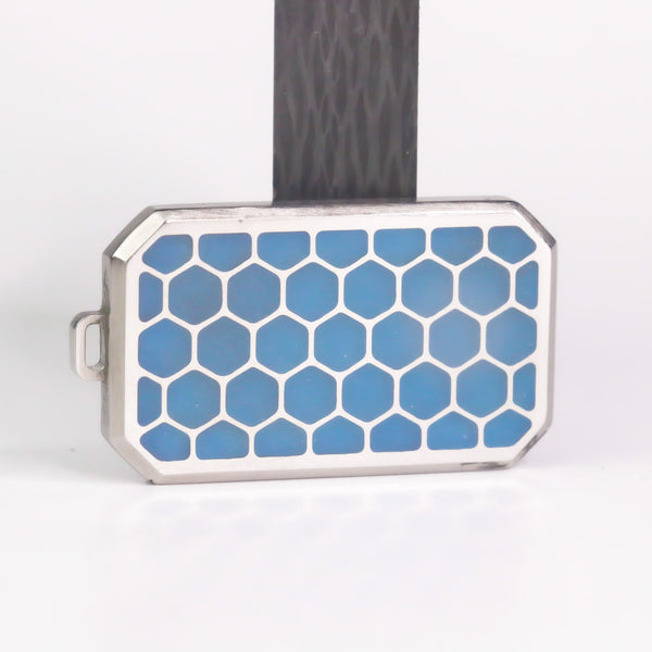 Blue Water Super Lume Titanium Hexagon Pendant