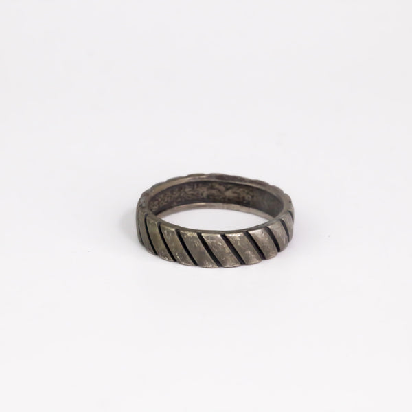 Blackened Sterling Silver Prototype Ring - Size 10