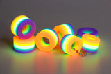 Rainbow Glow Bead Keychains