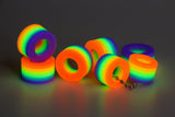Rainbow Glow Bead Keychains