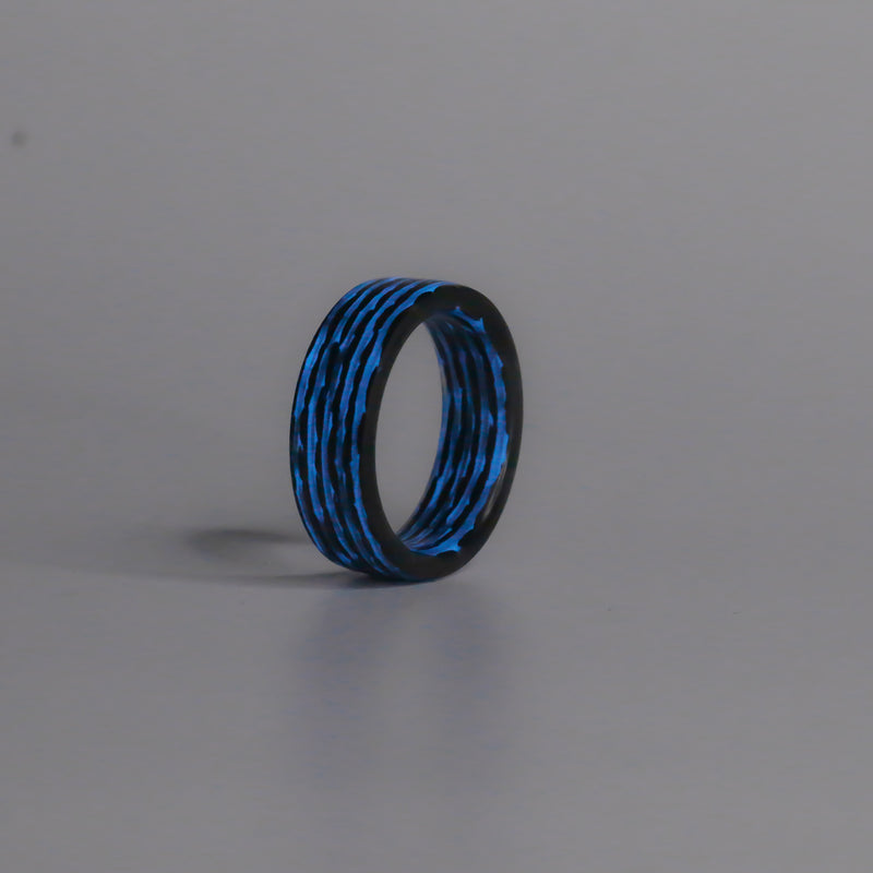 Blue Matrix Ring - Size 5.5