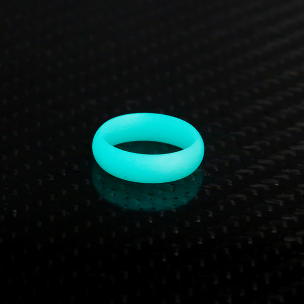 Aqua Halo Ring - Size 8.5