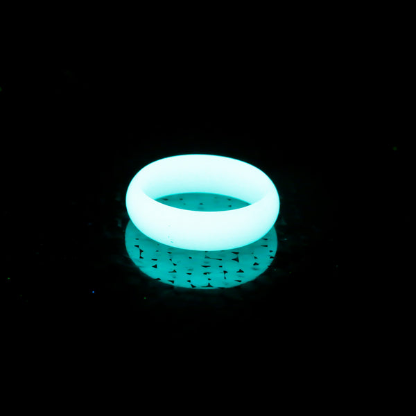 Aqua Halo Ring - Size 8.5