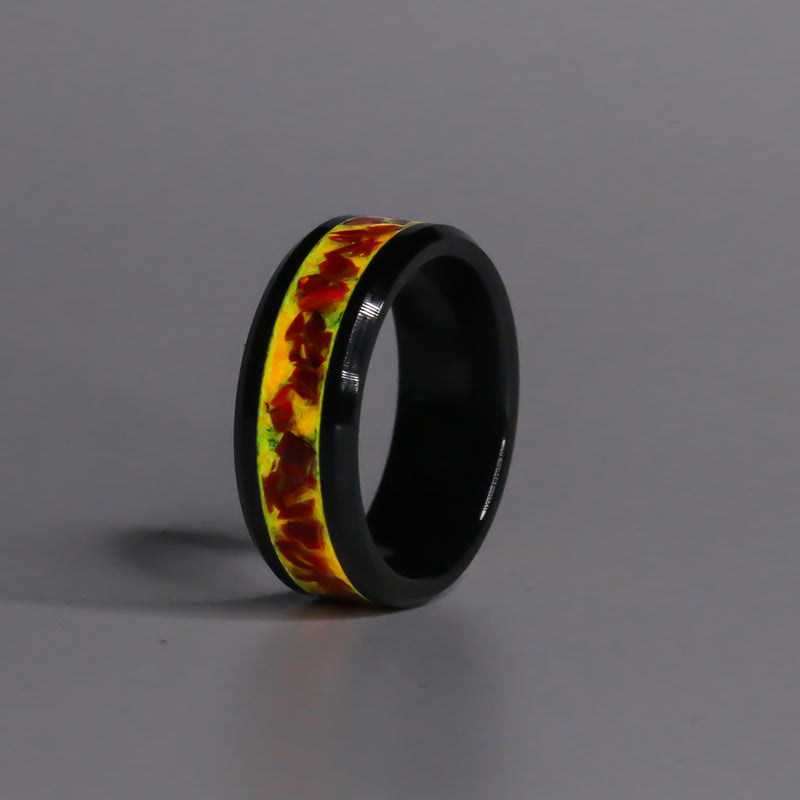 Crimson Red On Tungste - Size 9