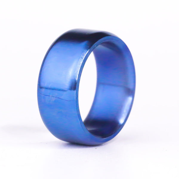 Blue Anodized Titanium Rounded Bevel - 10.5