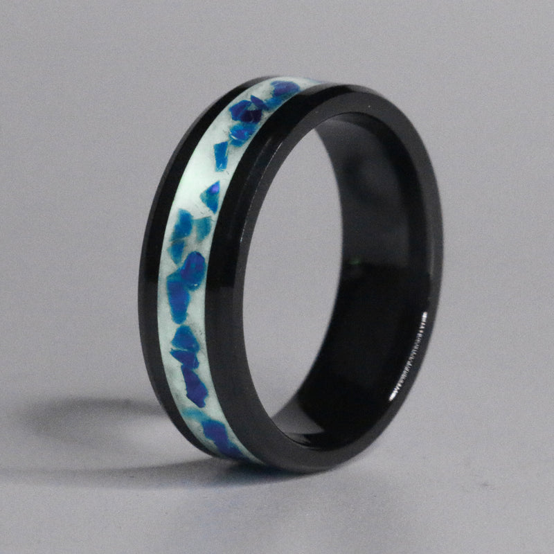 Egyptian Blue Opal White Lume - Size 13.5