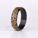 The Gear Ring on Carbon Fiber - size 13.75