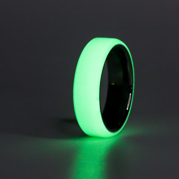 Green Super Lume on Tungsten - size 13.5