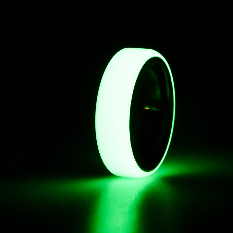 Green Super Lume on Tungsten - size 13.5