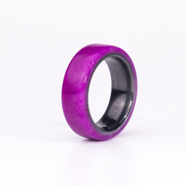 Magenta/Purple Swirl on Ceramic - Size 9.5