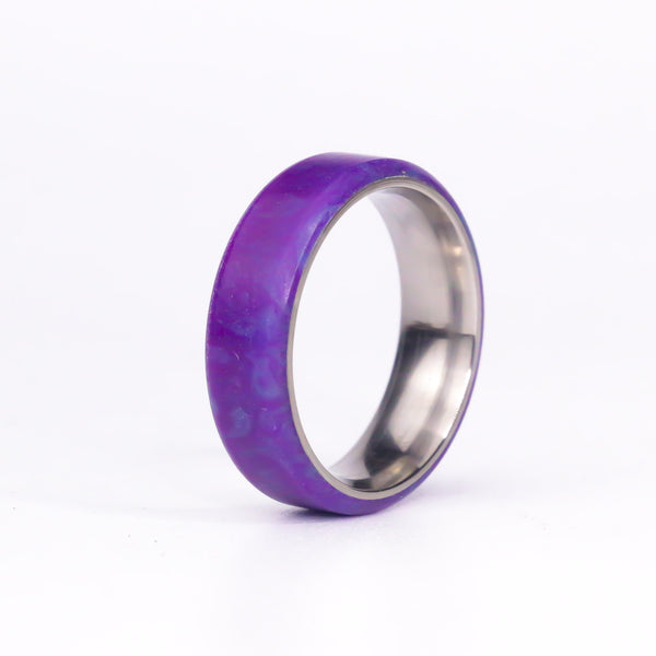 Indigo Blue/Purple swirl on Ti- size 13.5