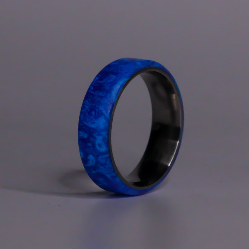 Indigo Blue/Purple swirl on Ti- size 13.5