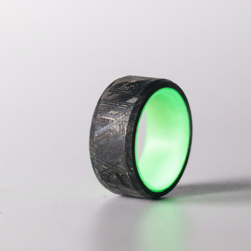 Meteorite And Glow Ring - Size 8.5