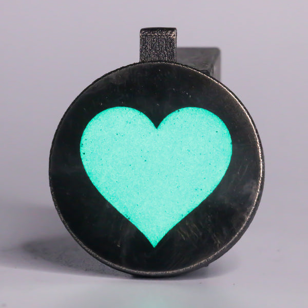 3D printed Steel Heart Pendant