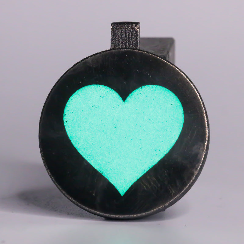 3D printed Steel Heart Pendant