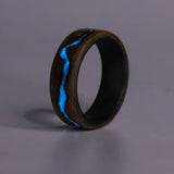 Cobalt Blue on maple over forged carbon - Size 11