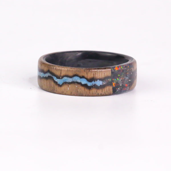 Opal and Glow on cherry over forged carbon - Size 12
