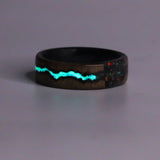Opal and Glow on cherry over forged carbon - Size 12