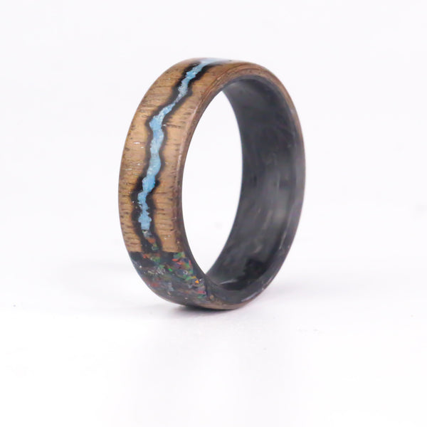 Opal and Glow on cherry over forged carbon - Size 12
