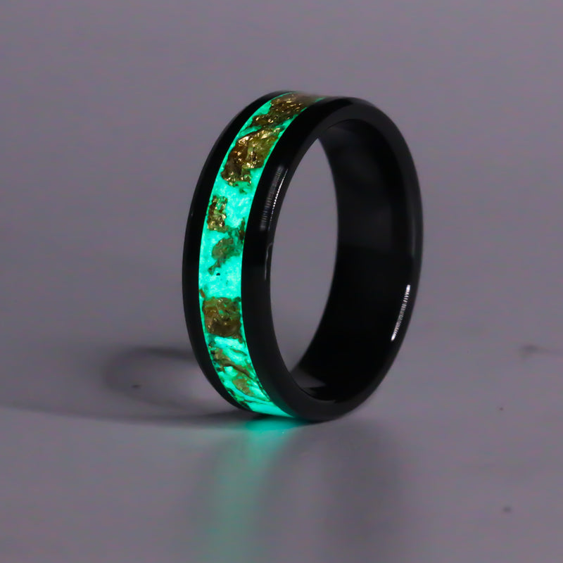 24K gold and royal blue on ceramic - Size 13.5