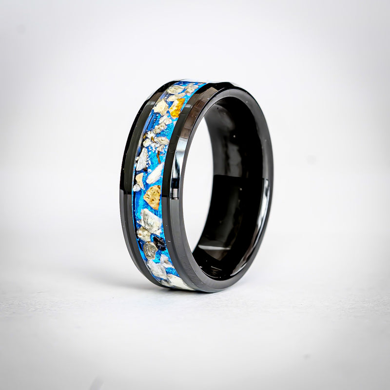 The Blue Mammoth - 8mm Black Ceramic Ring