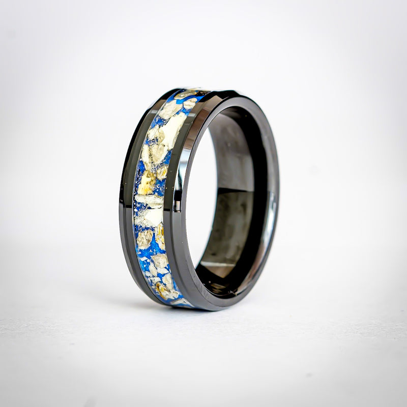 The Blue Mammoth - 8mm Black Ceramic Ring