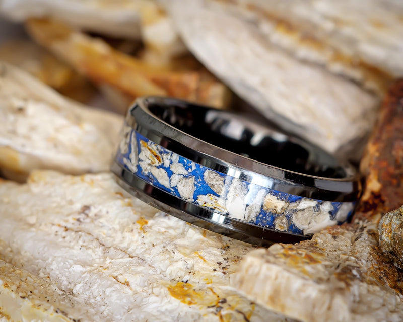 The Blue Mammoth - 8mm Black Ceramic Ring