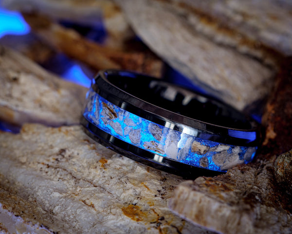 The Blue Mammoth - 8mm Black Ceramic Ring