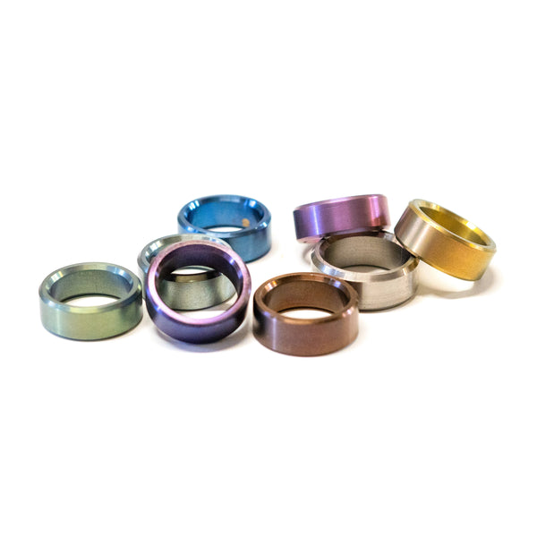 Email Special - Beveled 9mm Anodized Titanium Band