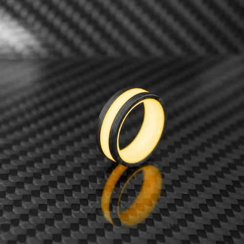 Orange Apollo Lume V2 carbon fiber ring square product photo 1