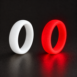 Phantom Halo shown white in daylight and glowing crimson red in darkness