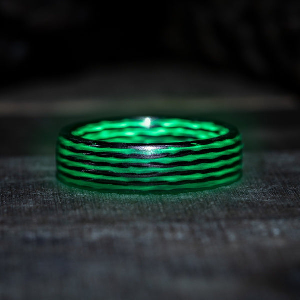 Matrix Green Carbon Fiber Ring