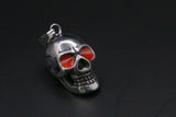 Stainless Steel Skull with Fire Glow Eyes
