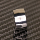 Edge profile broad titanium ring by carbon fi