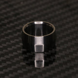 Edge profile broad titanium ring by carbon fi