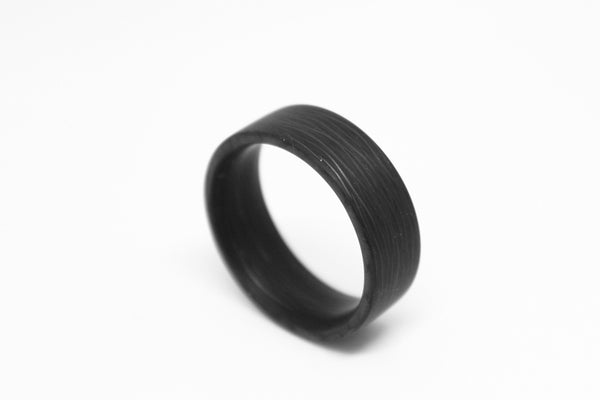 Custom Carbon Fiber Wave Ring