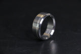 Titanium with Silver Offset Inlay