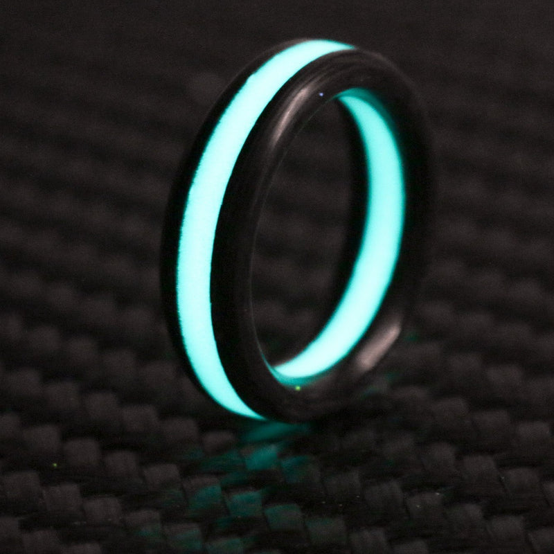 Carbon and Single Lume Stripe Ring