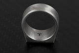 3 Blade Knife Edge Signet - Silver
