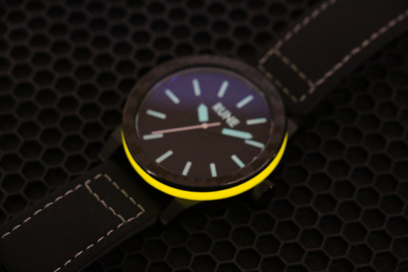 Yellow Glow Bezel Watch