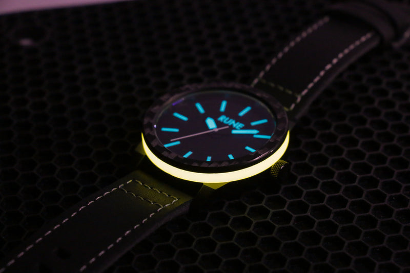 Yellow Glow Bezel Watch