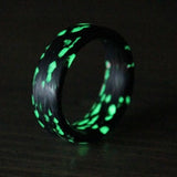 Emerald Alien Carbon Fiber Ring