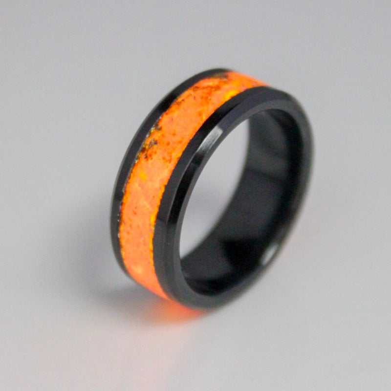 Solar Flare - 8mm Black Ceramic Ring