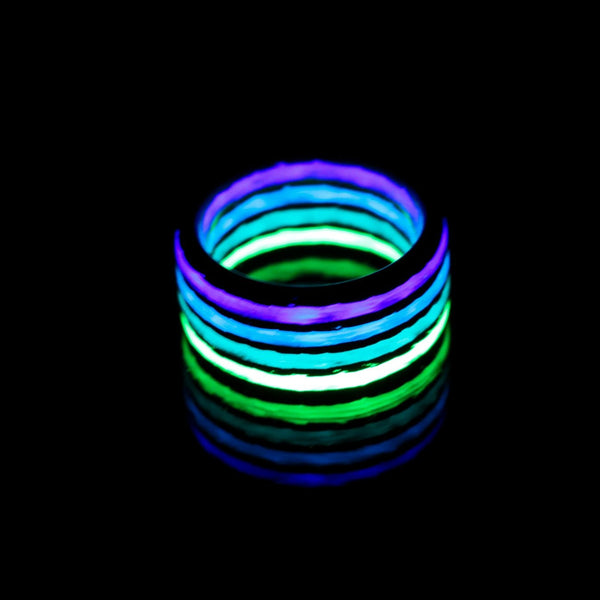 Northern Lights Aurora Carbon Fiber Ring
