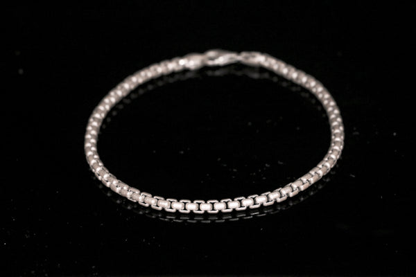 Sterling Silver Box Chain Bracelet